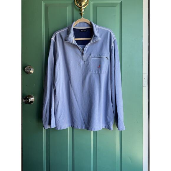 Nautica Men's Large Pull Over Quarter Zip - Picture 1 of 9